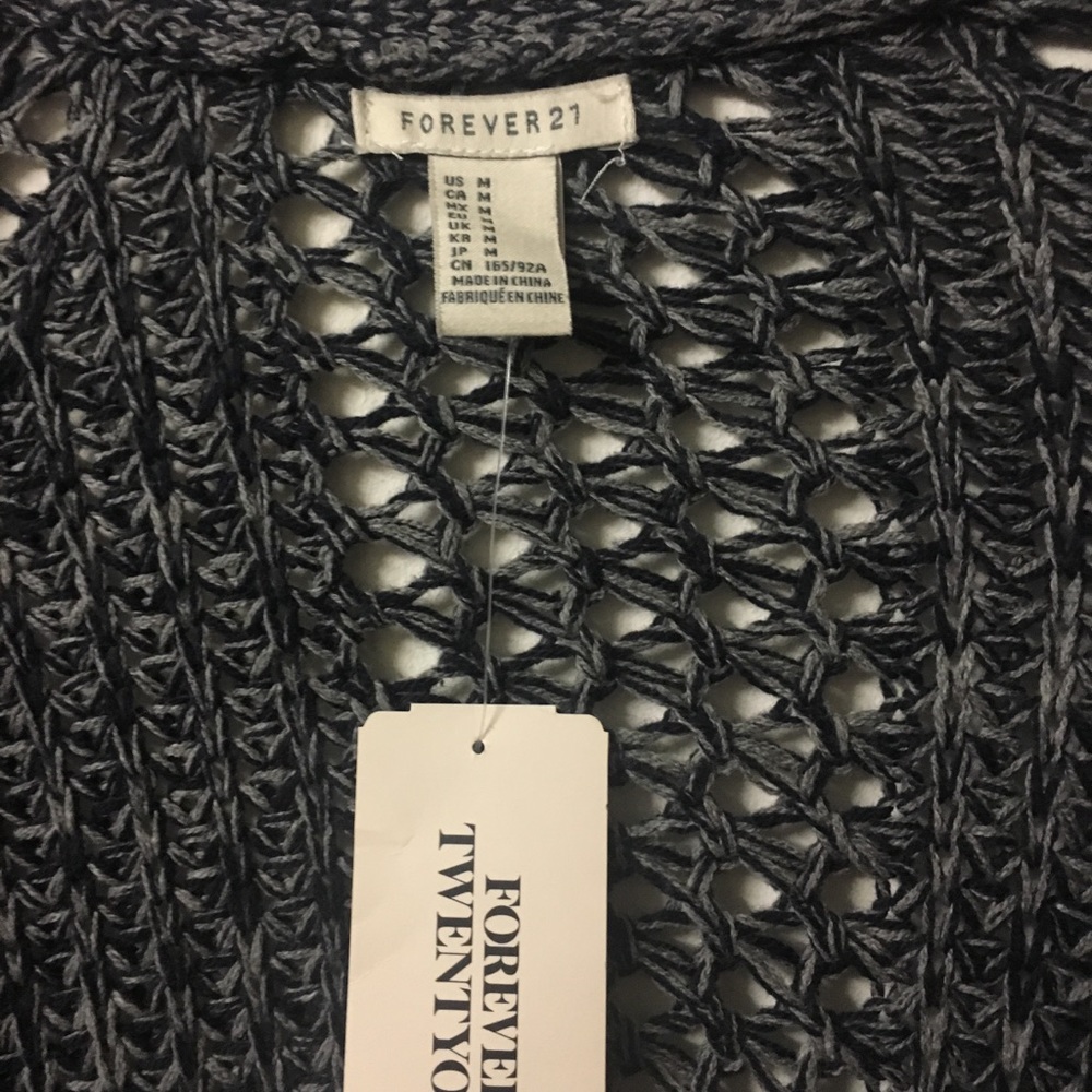 Forever 21 marled grey cardigan - Picture 2 of 4
